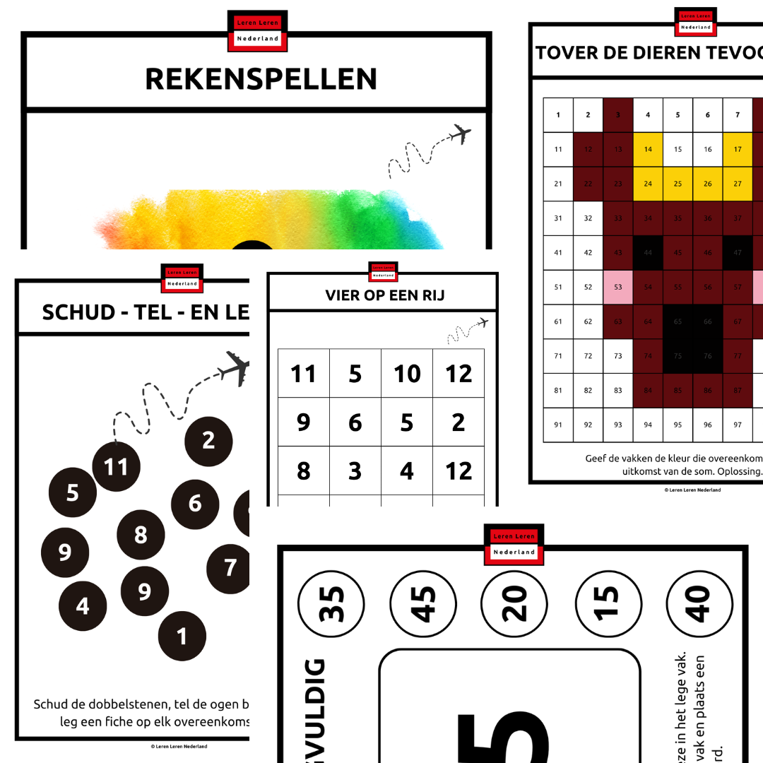 Rekenbladen – Rekenspellen voor in de klas